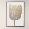 Monika Petersen Monika Petersen Lino Print Tulp Goud Wit 50x70 Monika Petersen Monika Petersen Lino Print Tulp Goud Wit 50x70