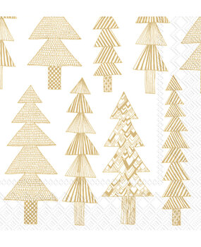 Marimekko Marimekko Kuusikossa Papieren Servetten 33x33cm goud Marimekko Marimekko Kuusikossa Papieren Servetten 33x33cm goud