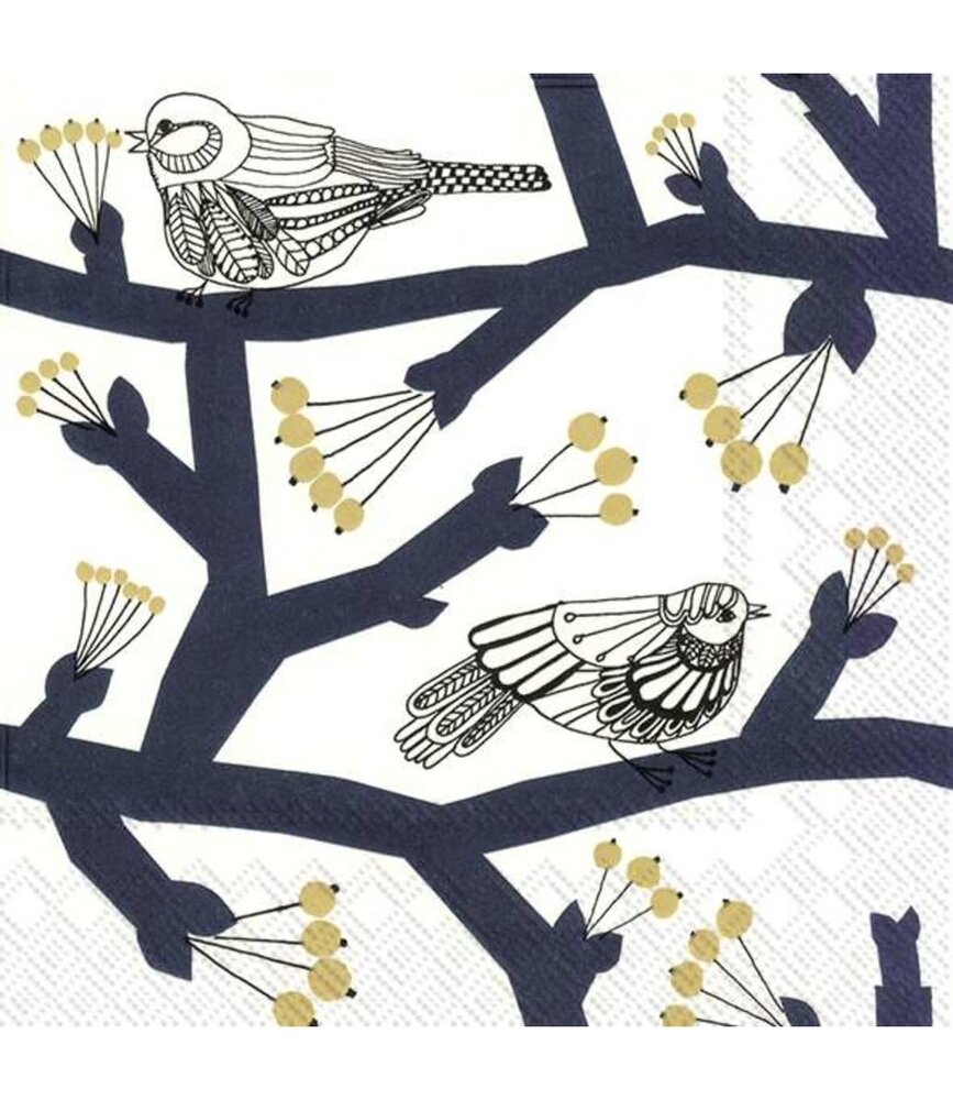Marimekko Marimekko Pakkanen donkerblauw Papieren Servetten  33x33cm
