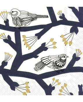 Marimekko Marimekko Pakkanen donkerblauw Papieren Servetten  33x33cm