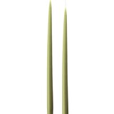 KunstIndustrien KunstIndustrien set of 2 Handmade Olive H35cm Candles