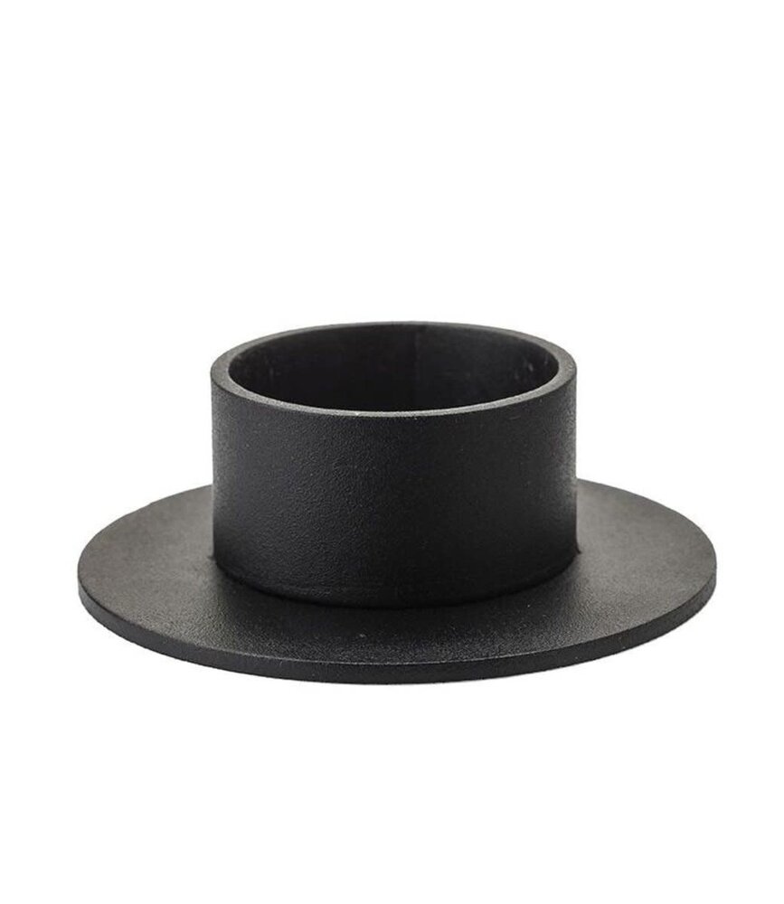 KunstIndustrien KunstIndustrien for Ø5cm candle metal matt black Candlestick round KunstIndustrien KunstIndustrien for Ø5cm candle metal matt black Candlestick round
