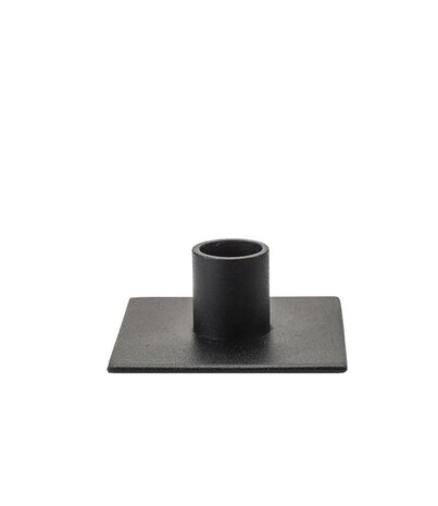 KunstIndustrien KunstIndustrien for Ø2.2cm candle metal matt black Candlestick square KunstIndustrien KunstIndustrien for Ø2.2cm candle metal matt black Candlestick square