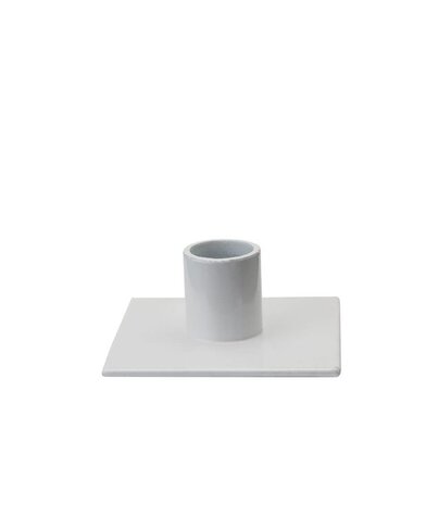 KunstIndustrien KunstIndustrien for Ø2.2cm candle metal white Candlestick square KunstIndustrien KunstIndustrien for Ø2.2cm candle metal white Candlestick square