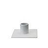 KunstIndustrien KunstIndustrien Kandelaar Vierkant metaal glans wit voor Ø2.2cm kaars KunstIndustrien KunstIndustrien Kandelaar Vierkant metaal glans wit voor Ø2.2cm kaars