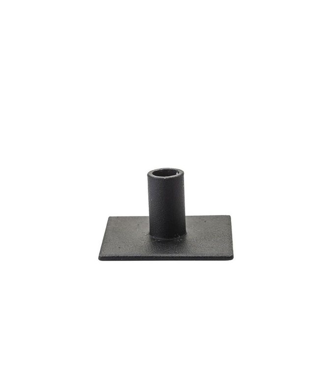 KunstIndustrien KunstIndustrien for Ø1.3cm candle metal matt black Candlestick square