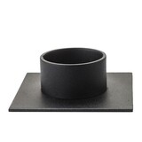 KunstIndustrien KunstIndustrien Kandelaar voor Ø5cm kaars metaal mat zwart Vierkant KunstIndustrien KunstIndustrien Kandelaar voor Ø5cm kaars metaal mat zwart Vierkant
