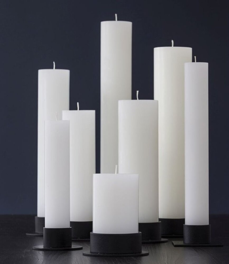 KunstIndustrien KunstIndustrien Wax Altaar Kaarsen wit Ø5cm H30cm - 90 branduren