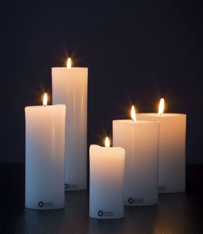 KunstIndustrien KunstIndustrien Wax Altaar Kaarsen wit Ø5cm H30cm - 90 branduren