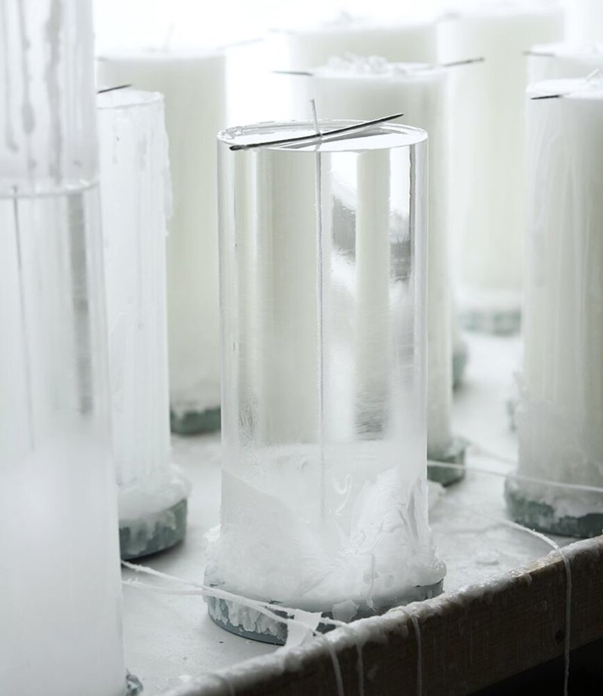 KunstIndustrien KunstIndustrien Wax Altaar Kaarsen wit Ø5cm H30cm - 90 branduren