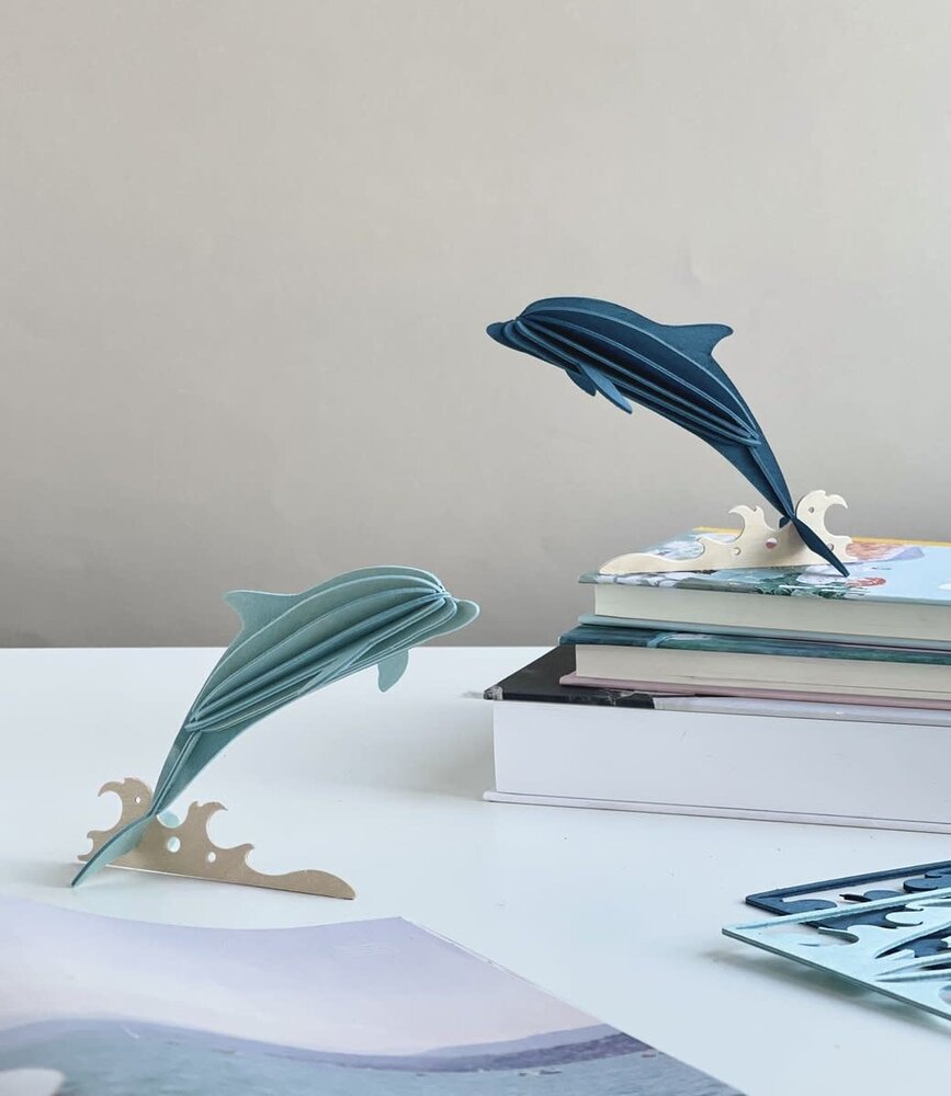 LOVI Lovi Dolfijn berkenhout - verschillende kleuren - 3D-dier DIY pakketje LOVI Lovi Dolfijn berkenhout - verschillende kleuren - 3D-dier DIY pakketje