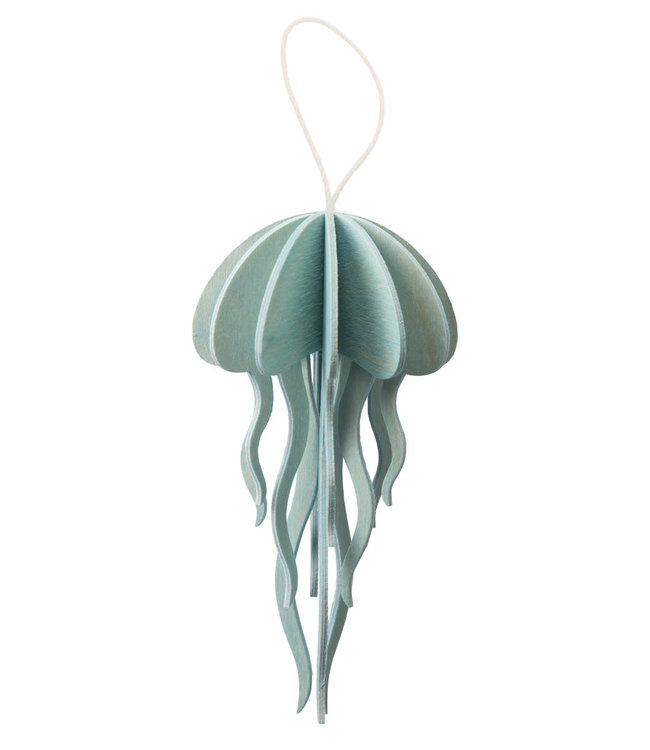 LOVI Lovi Jellyfish Light blue - 2 sizes - Birch plywood 3D-animal DIY package