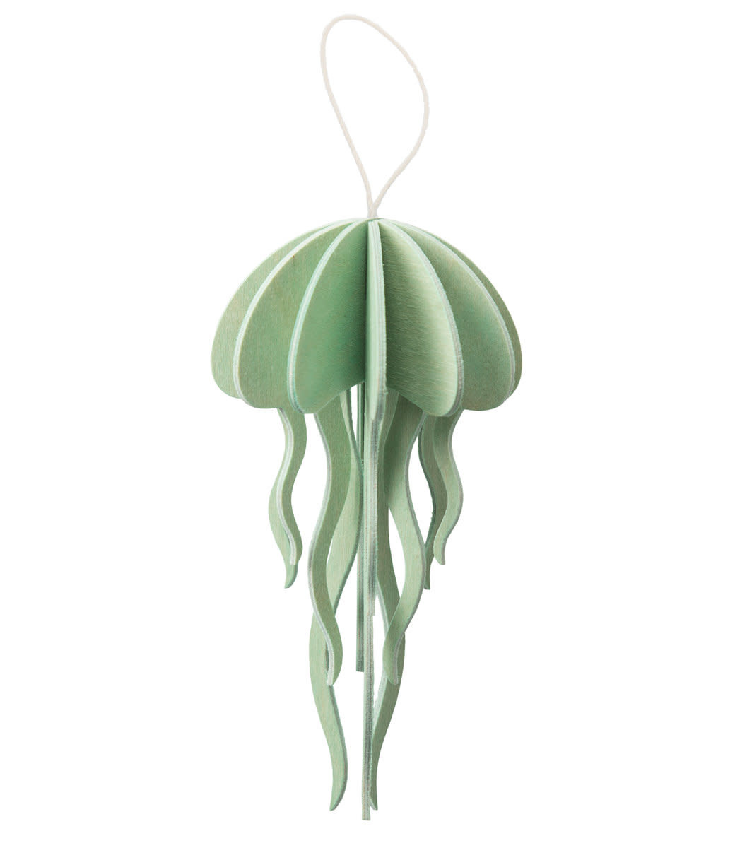 Lovi Jellyfish Mint - 2 sizes - Birch plywood 3D-animal DIY
