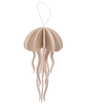 LOVI Lovi Jellyfish Natural - 2 sizes - Birch plywood 3D-animal DIY package LOVI Lovi Jellyfish Natural - 2 sizes - Birch plywood 3D-animal DIY package