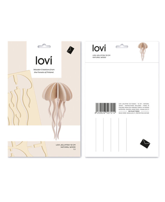 Lovi Kwal Naturel - 2 formaten - berkenhout DIY pakketje