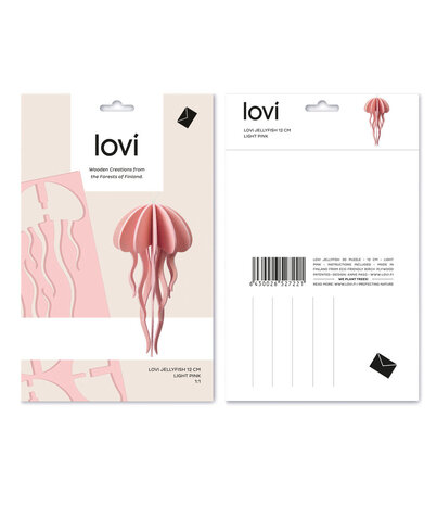LOVI Lovi Kwal berkenhout Roze DIY pakketje - 2 formaten LOVI Lovi Kwal berkenhout Roze DIY pakketje - 2 formaten