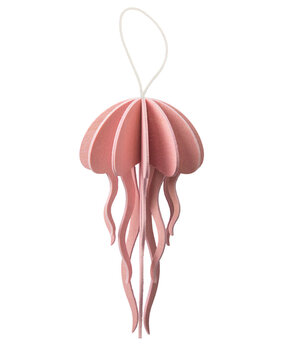 LOVI Lovi Jellyfish Rose - 2 sizes - Birch plywood 3D-animal DIY package LOVI Lovi Jellyfish Rose - 2 sizes - Birch plywood 3D-animal DIY package