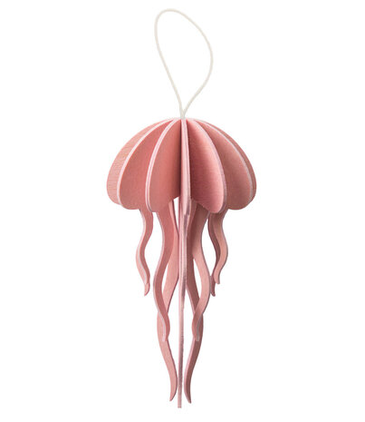 LOVI Lovi Jellyfish Rose - 2 sizes - Birch plywood 3D-animal DIY package LOVI Lovi Jellyfish Rose - 2 sizes - Birch plywood 3D-animal DIY package