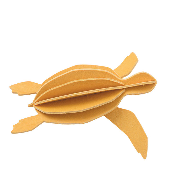 LOVI Lovi Turtle yellow- 2 sizes - Birch plywood 3D-animal DIY package
