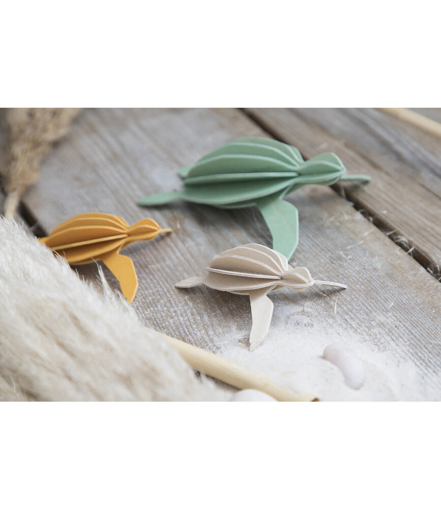 LOVI Lovi Turtle natural - 2 sizes - Birch plywood 3D-animal DIY package LOVI Lovi Turtle natural - 2 sizes - Birch plywood 3D-animal DIY package