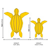 LOVI Lovi Turtle natural - 2 sizes - Birch plywood 3D-animal DIY package LOVI Lovi Turtle natural - 2 sizes - Birch plywood 3D-animal DIY package
