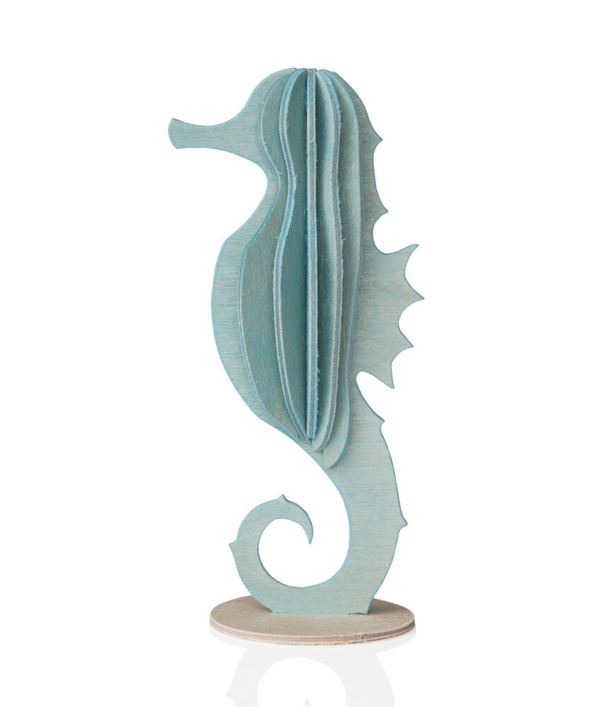 LOVI Lovi Seahorse - various colours - Birch plywood 3D-animal DIY package