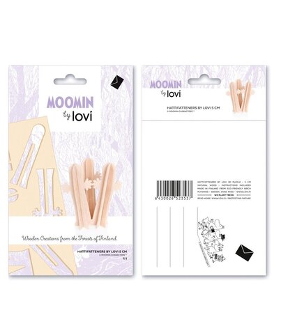 LOVI Lovi Moomin Hattifatteners 5cm - Berkenhout DIY pakketje LOVI Lovi Moomin Hattifatteners 5cm - Berkenhout DIY pakketje