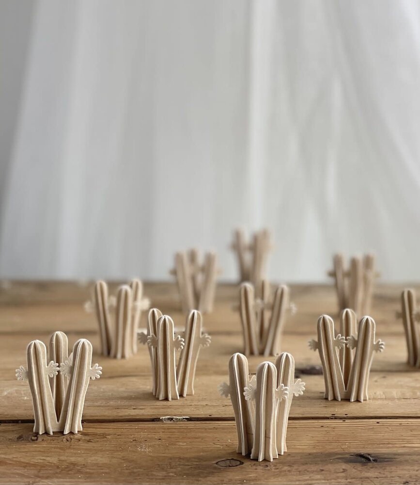 LOVI Lovi Moomin Hattifatteners 5cm - Berkenhout DIY pakketje LOVI Lovi Moomin Hattifatteners 5cm - Berkenhout DIY pakketje