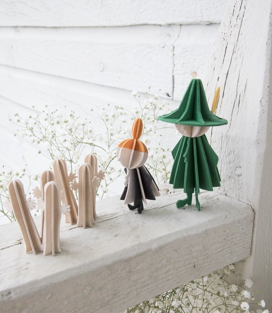 LOVI Lovi Moomin Hattifatteners 5cm - Berkenhout DIY pakketje LOVI Lovi Moomin Hattifatteners 5cm - Berkenhout DIY pakketje