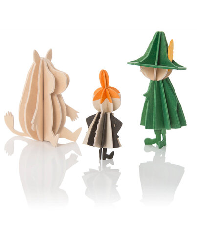 LOVI Lovi Moomin Little My 8cm - Berkenhout DIY pakketje LOVI Lovi Moomin Little My 8cm - Berkenhout DIY pakketje