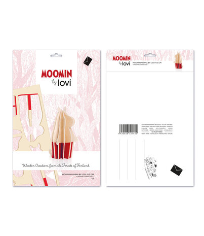 LOVI Lovi Moomin Moominmamma 11,5cm - Berkenhout DIY pakketje LOVI Lovi Moomin Moominmamma 11,5cm - Berkenhout DIY pakketje