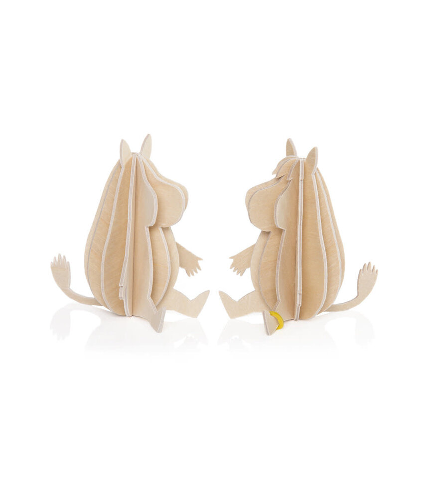 LOVI Lovi Moomin Moomintroll 9cm - Berkenhout DIY pakketje LOVI Lovi Moomin Moomintroll 9cm - Berkenhout DIY pakketje