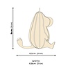 LOVI Lovi Moomin Moomintroll 9cm - Birch plywood DIY package LOVI Lovi Moomin Moomintroll 9cm - Birch plywood DIY package