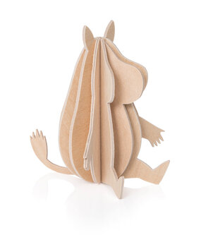 LOVI Lovi Moomin Moomintroll 9cm - Birch plywood DIY package LOVI Lovi Moomin Moomintroll 9cm - Birch plywood DIY package