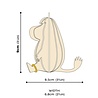 LOVI Lovi Moomin Snorkmaiden 9cm - Birch plywood DIY package LOVI Lovi Moomin Snorkmaiden 9cm - Birch plywood DIY package