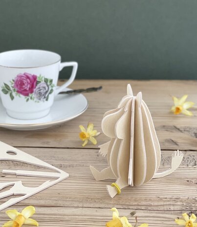LOVI Lovi Moomin Snorkmaiden 9cm - Berkenhout DIY pakketje LOVI Lovi Moomin Snorkmaiden 9cm - Berkenhout DIY pakketje