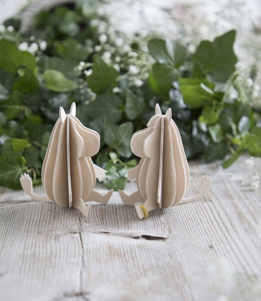 LOVI Lovi Moomin Snorkmaiden 9cm - Berkenhout DIY pakketje LOVI Lovi Moomin Snorkmaiden 9cm - Berkenhout DIY pakketje