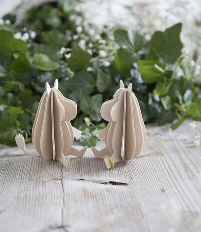LOVI Lovi Moomin Snorkmaiden 9cm - Berkenhout DIY pakketje LOVI Lovi Moomin Snorkmaiden 9cm - Berkenhout DIY pakketje