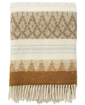 Klippan Klippan Freja plaid 130x200 made of 100% Swedish Wool amber