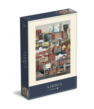 Martin Schwartz Martin Schwartz Aarhus legpuzzel 1000 stukjes – 50x70cm