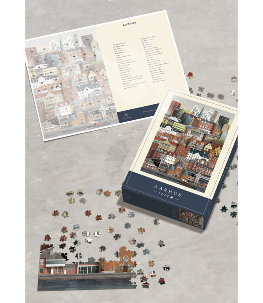 Martin Schwartz Martin Schwartz Aarhus legpuzzel 1000 stukjes – 50x70cm Martin Schwartz Martin Schwartz Aarhus legpuzzel 1000 stukjes – 50x70cm