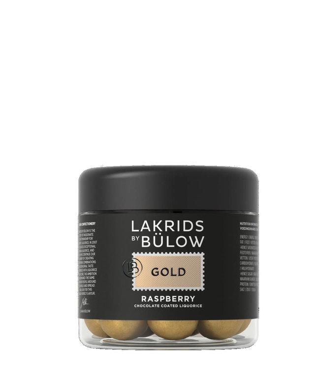 Lakrids by Bülow LAKRIDS BY BÜLOW - GOLD Raspberry  - Small 125g - Chocolate coated liquorice