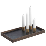 The Oak Men The Oak Men magnetic Candle Tray Dark Oak/Brass 32,5 x 18 x 2,5 cm The Oak Men The Oak Men magnetic Candle Tray Dark Oak/Brass 32,5 x 18 x 2,5 cm