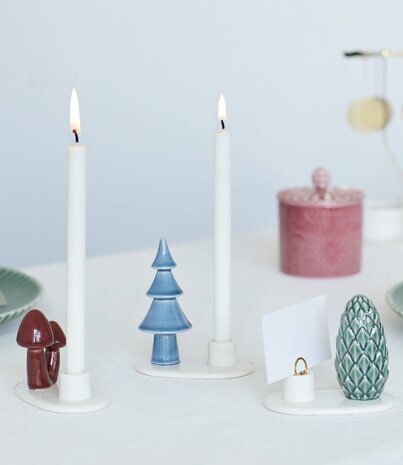 Dottir Nordic Design Dottir Flock mushroom kandelaar set van 3 Winter Stories Dottir Nordic Design Dottir Flock mushroom kandelaar set van 3 Winter Stories