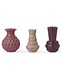 Dottir Samsurium Minibell vases set van 3 Roze mix Dottir Samsurium Minibell vases set van 3 Roze mix