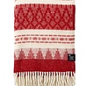 Klippan Klippan Freja plaid van 100% Zweedse Wol 130x200 rood Klippan Klippan Freja plaid van 100% Zweedse Wol 130x200 rood