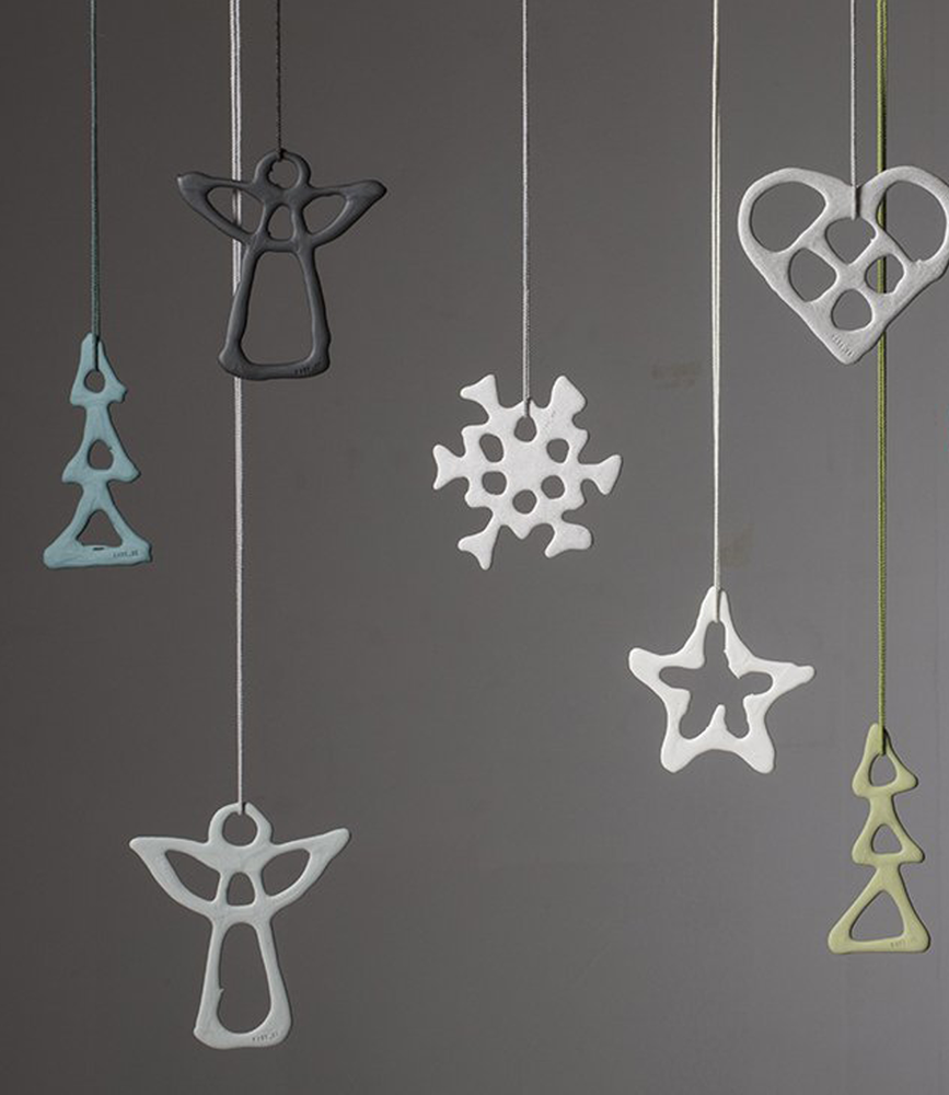 Lars Rank Keramik Lars Rank Keramik Christmas Pendent Angel Handmade White Lars Rank Keramik Lars Rank Keramik Christmas Pendent Angel Handmade White