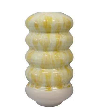 Studio Arhoj Studio Arhoj Hana Vase Kiku Large Yellow Studio Arhoj Studio Arhoj Hana Vase Kiku Large Yellow