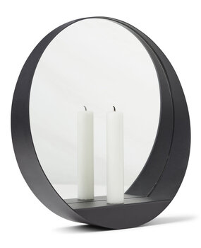 Gejst Gejst Glim wandkandelaar rond met spiegel Ø 28cm x D6,5cm