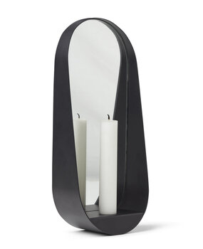 Gejst Gejst Glim wandkandelaar smal met spiegel H28 x B12 xD6,5cm